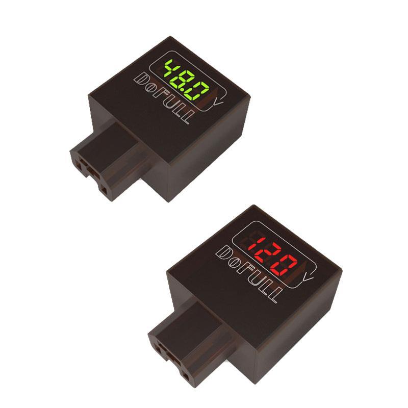 Electric Scooter Charger - 2-in-1 Voltmeter Sepeda Listrik DC 30-200V,
