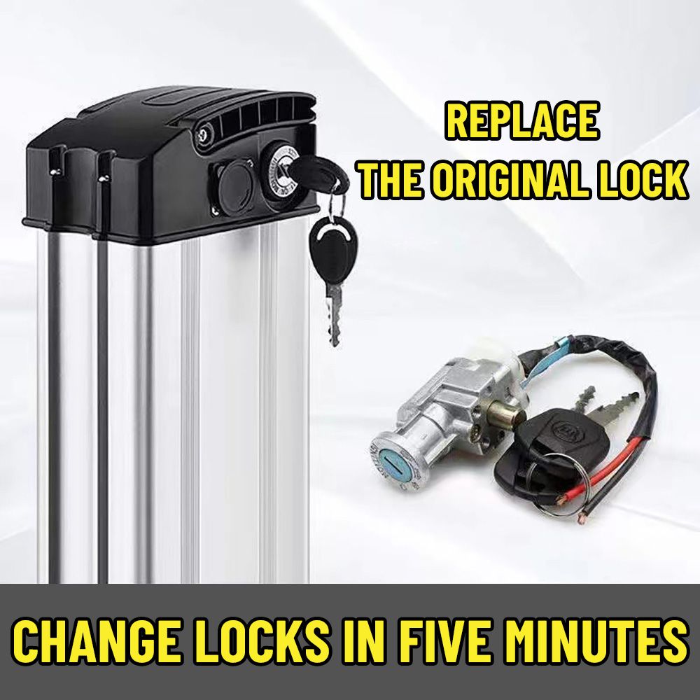 Electric Scooter Charger - Kunci Baterai E-bike dengan 2 Tombol
