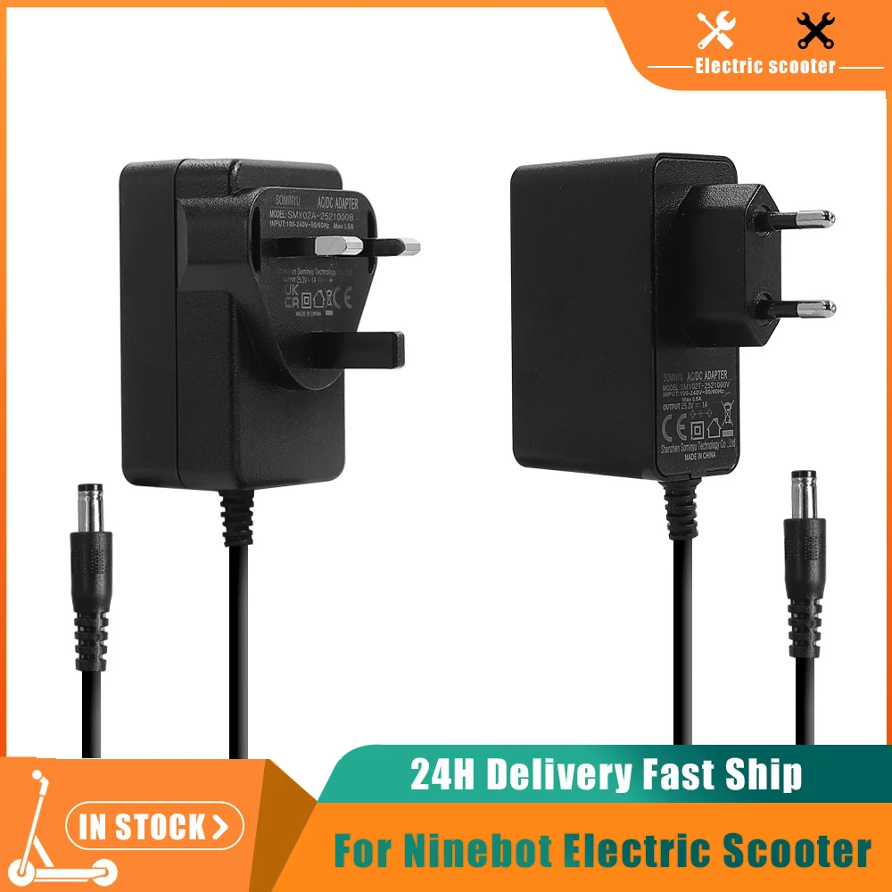 Electric Scooter Charger - Pengisi Daya 25.2V 1A untuk Ninebot