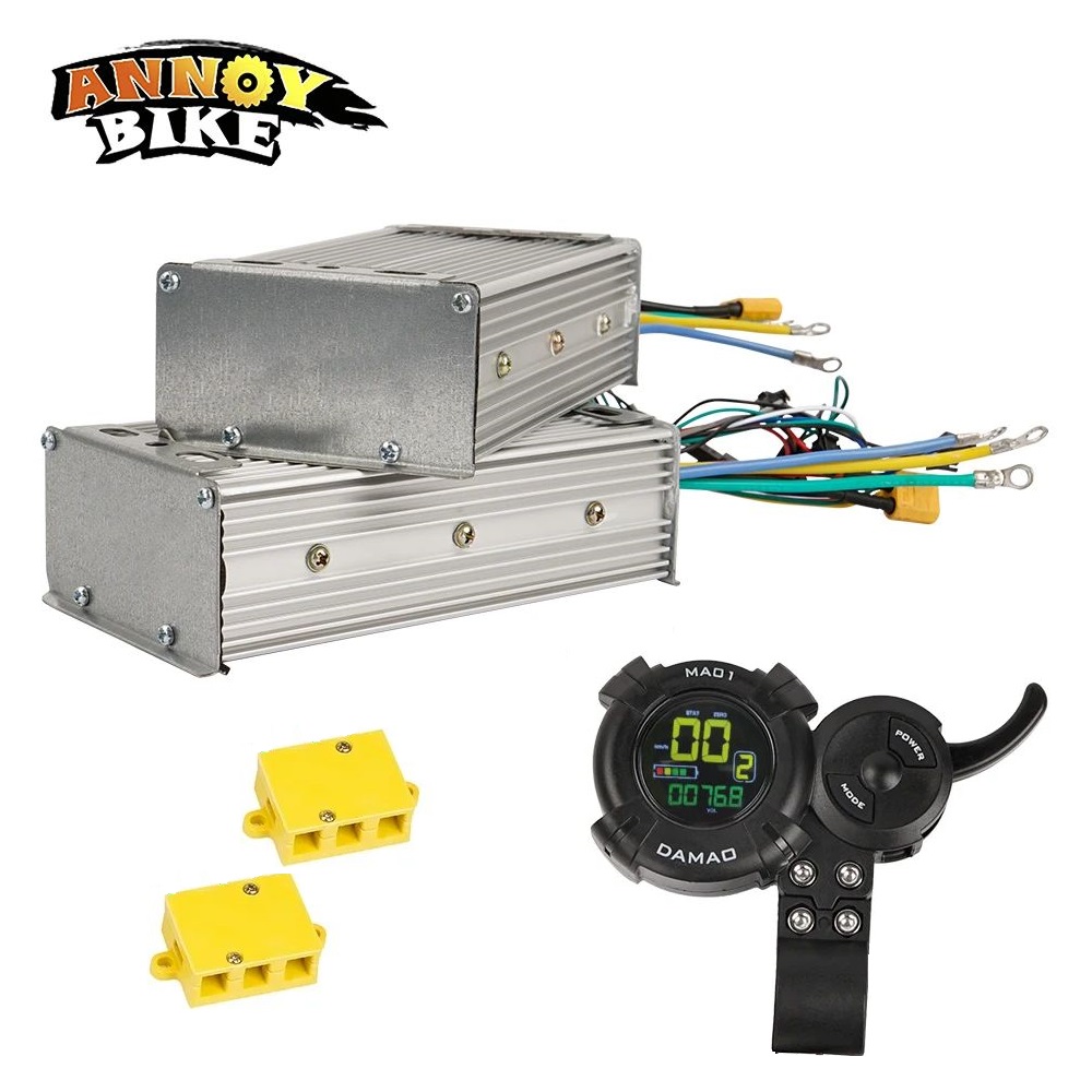 72V 45A Dual Controller - Set Pengontrol Sepeda Listrik Layar LCD