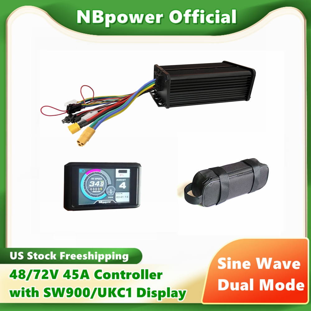 72V 45A Dual Controller - Pengendali sepeda gelombang sinus NBpower 48V/72V