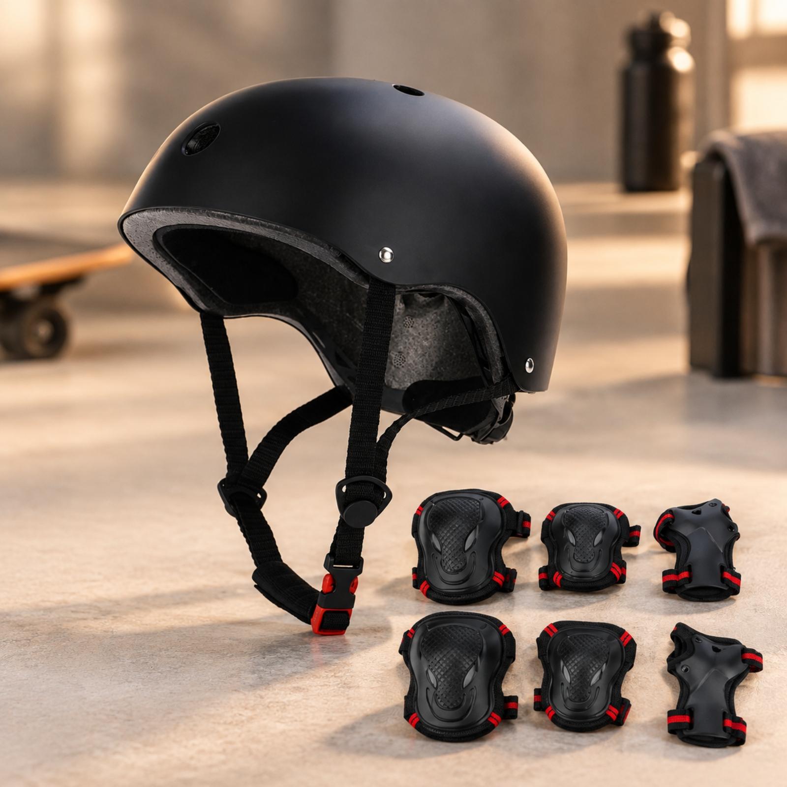 Helm Skateboard dengan Cangkan - Scooter Helmet Set ulasan dan harga