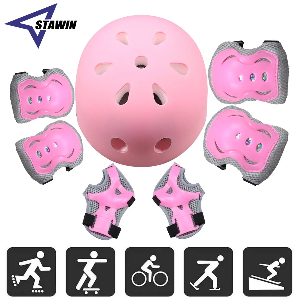 Helm sepeda anak, 7 buah/set,  - Scooter Helmet Set ulasan dan harga