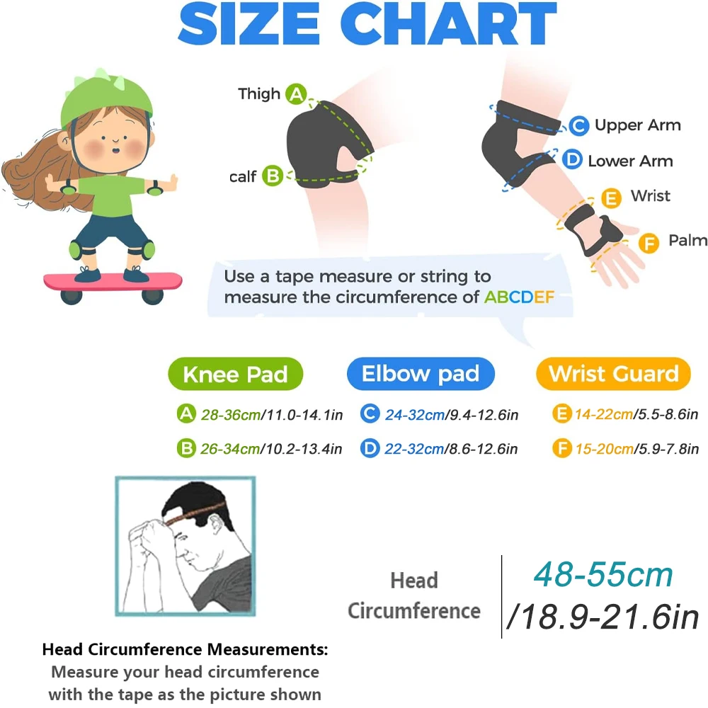 Helm sepeda anak, 7 buah/set,  - Scooter Helmet Set ulasan dan harga
