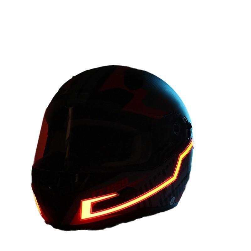 Lampu Peringatan Helm Motor LE - Scooter Helmet Set ulasan dan harga